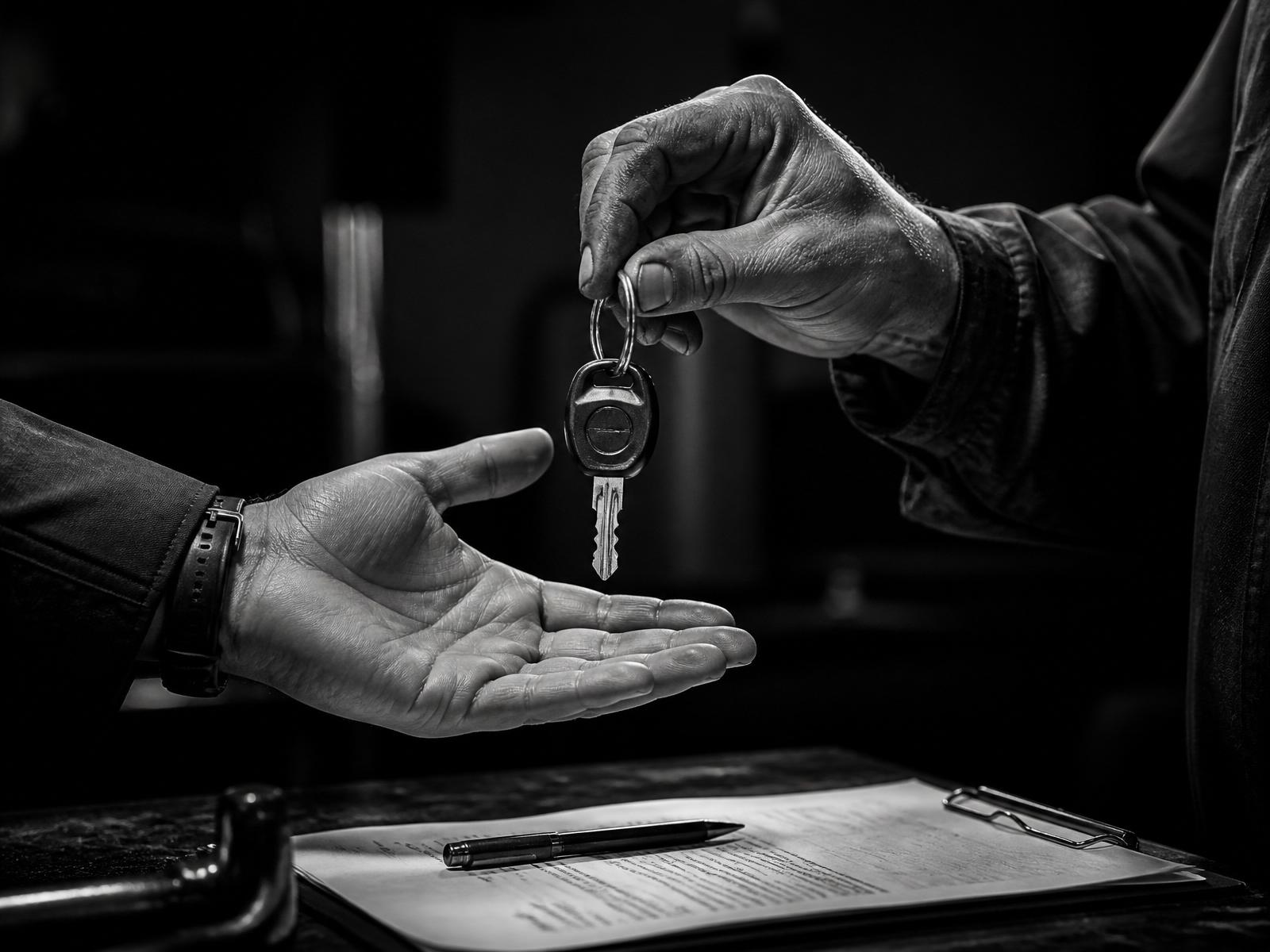 Consegna chiavi auto