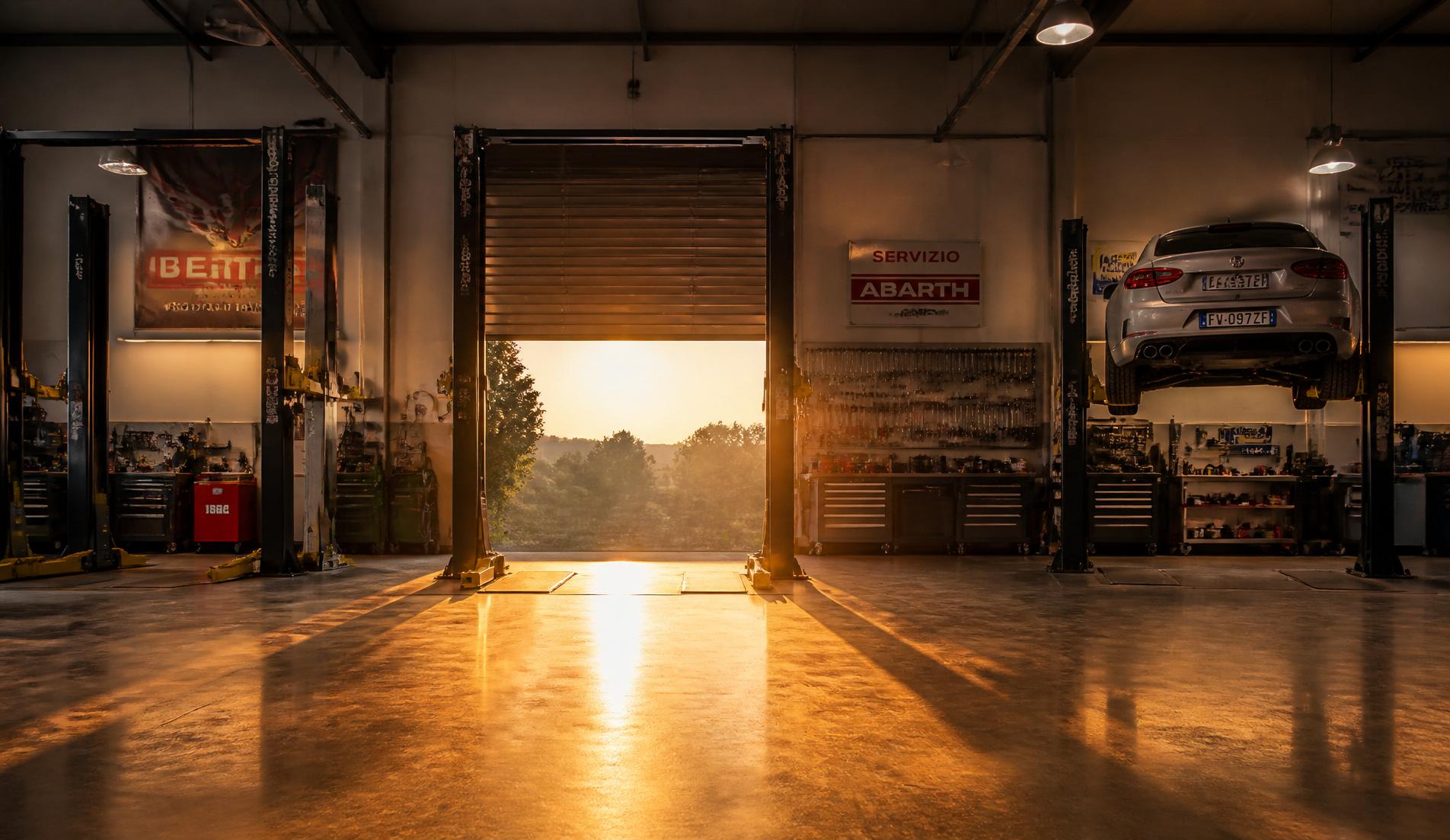 Officina all'alba